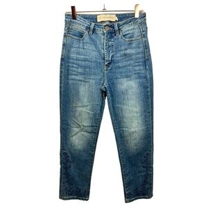 Soft Surroundings Embroidered‎ Skinny Ankle Jeans 6